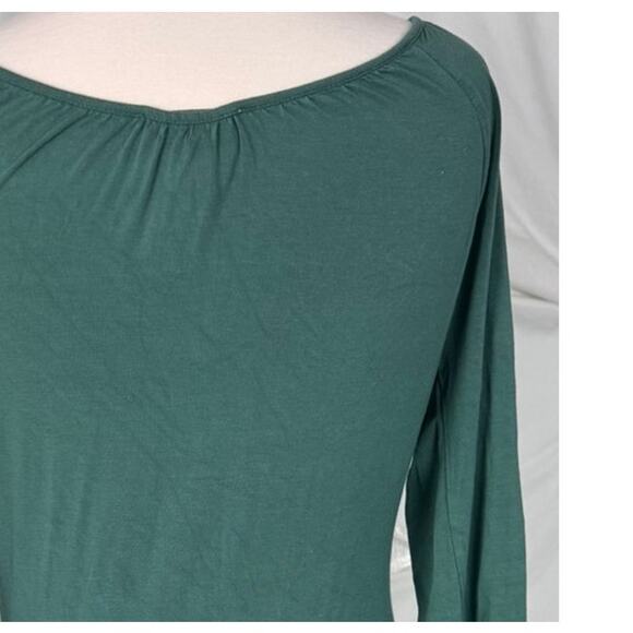 Neiman Marcus Exclusive Exclusive Medium Green Dress Rayon Spandex - Picture 6 of 7